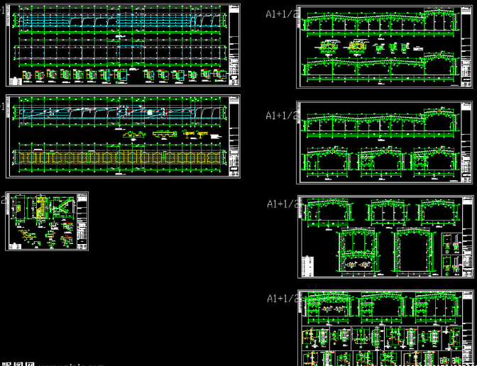 乌兰浩特钢结构厂房图纸